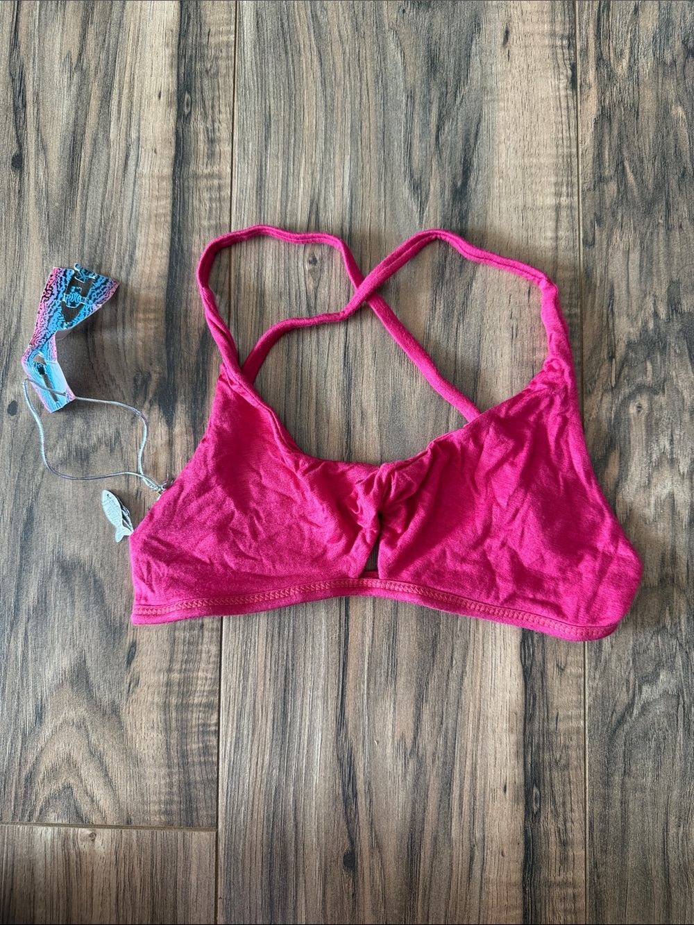 Indah Women's Cotton Bralette - Hot Pink